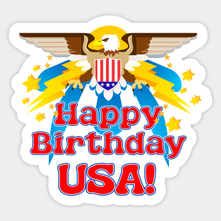 Happy Birthday USA! Sticker